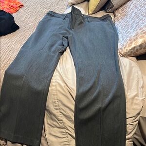 Women’s Dress Pants Gray Wide-Leg Trousers